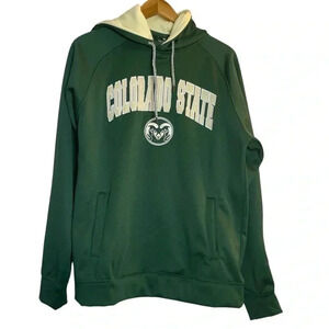 Men's Colosseum Green Colorado State Rams Pullover Hoodie Medium Fan Gear Casual